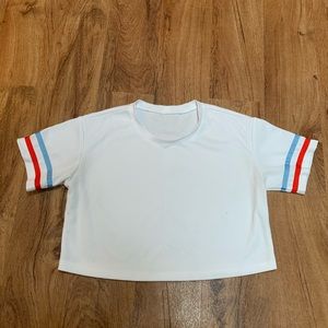 White Comfy Cropped Top